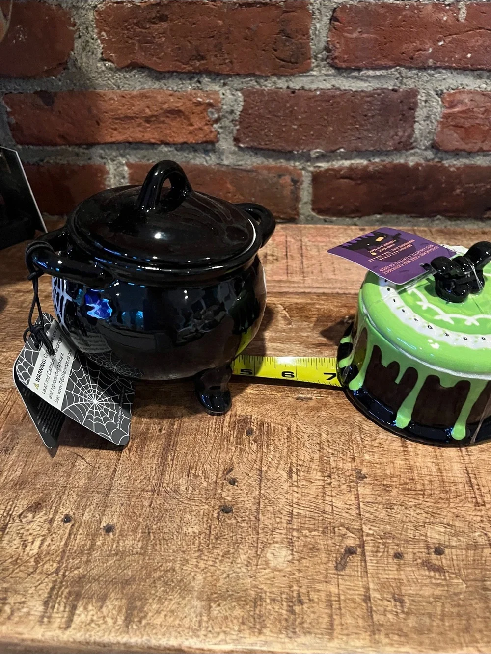 Mini Halloween Casserole Set in Black & Green